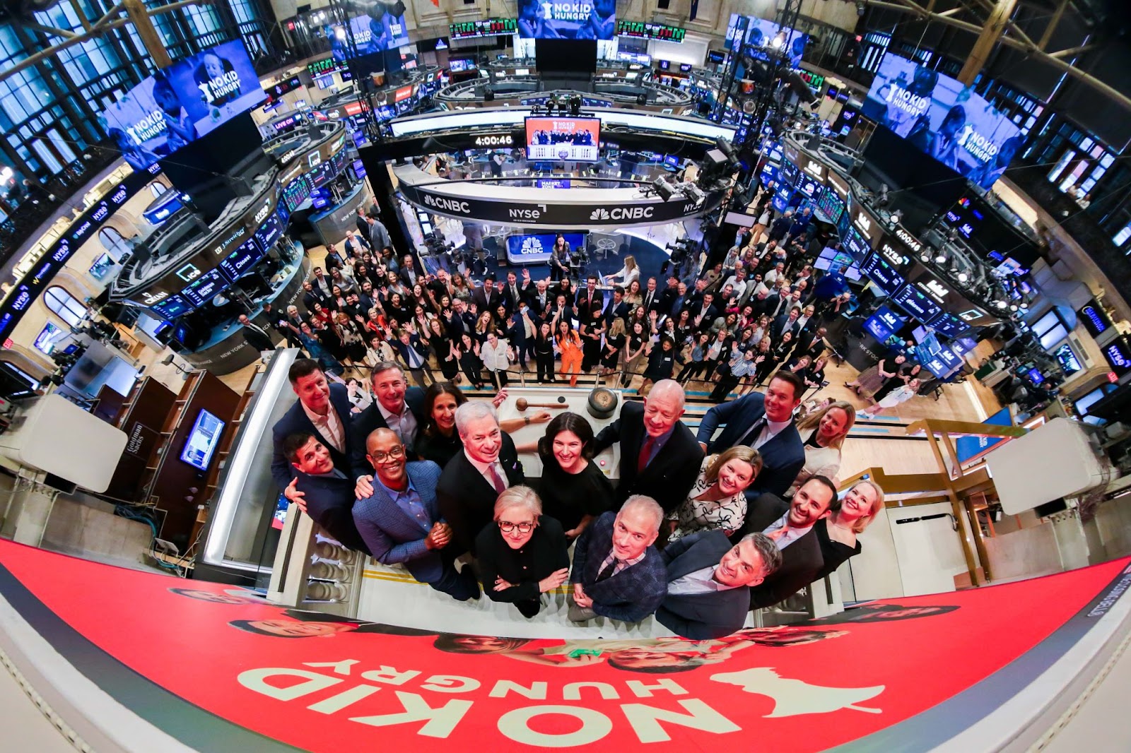 Anne Filipic and Billy Shore and other partners at the New York Stock Exchange